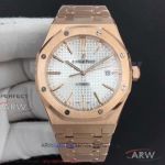 BF Factory Audemars Piguet Royal Oak 15400 41mm Automatic Watch - Silver Petite Tapisserie Face Copy Cal.3120 